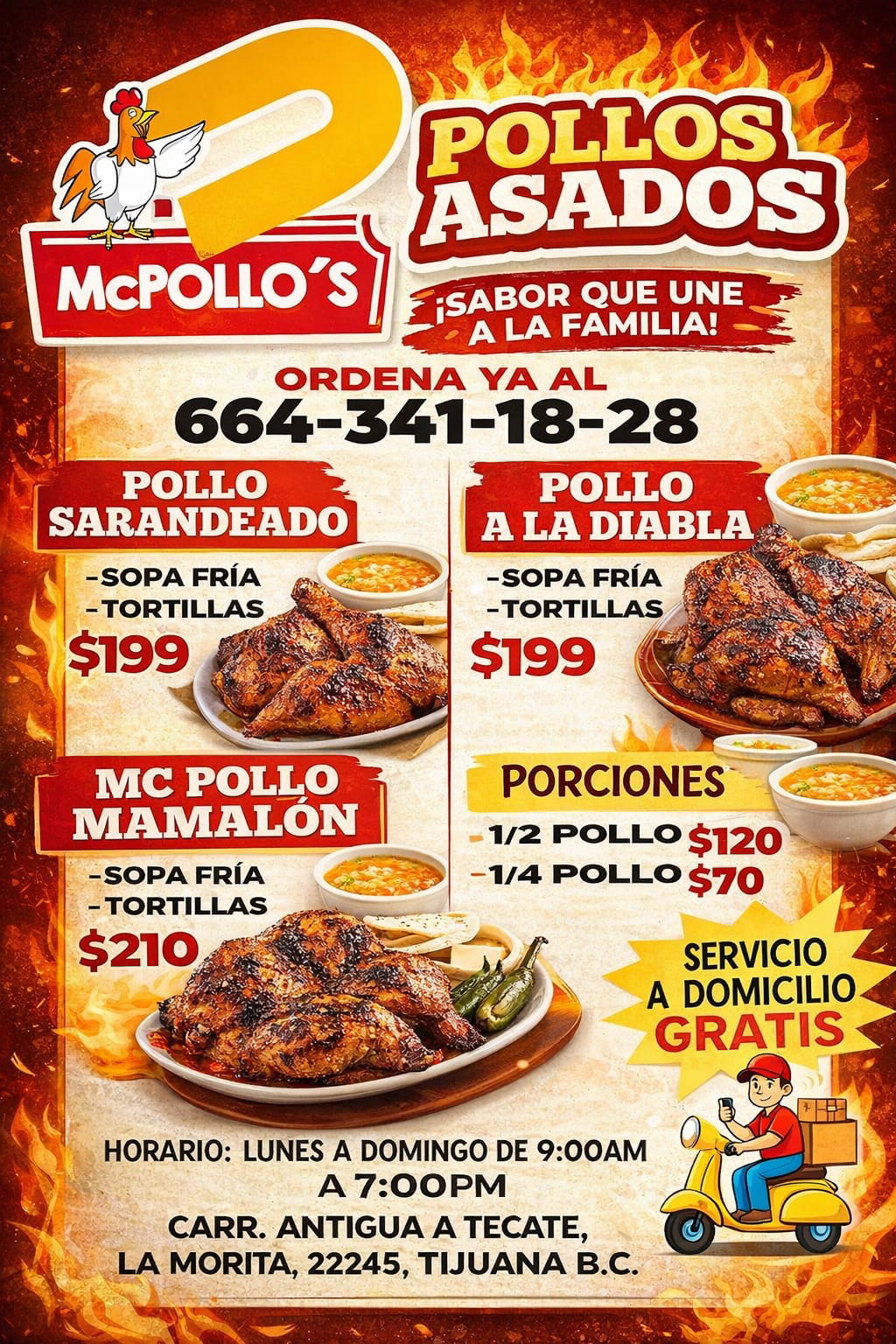 Flyer de Mc Pollo's